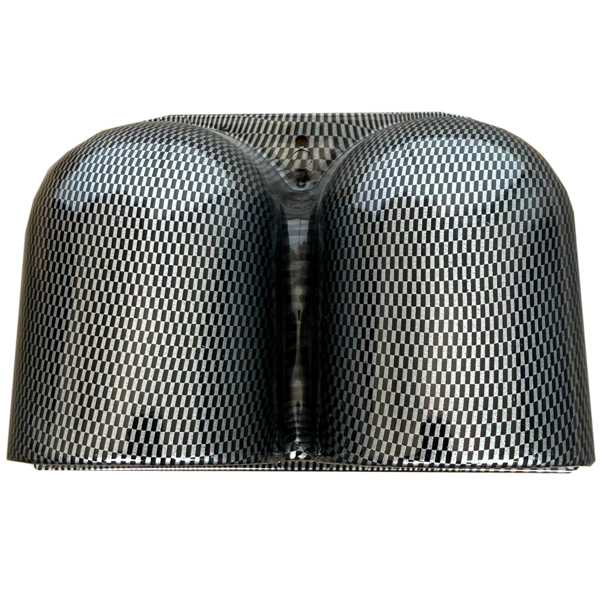 SOPORTE DE MEDIDOR DE TEMPERATURA/PRESIÓN 60MM DOBLE - SIMIL FIBRA DE CARBONO