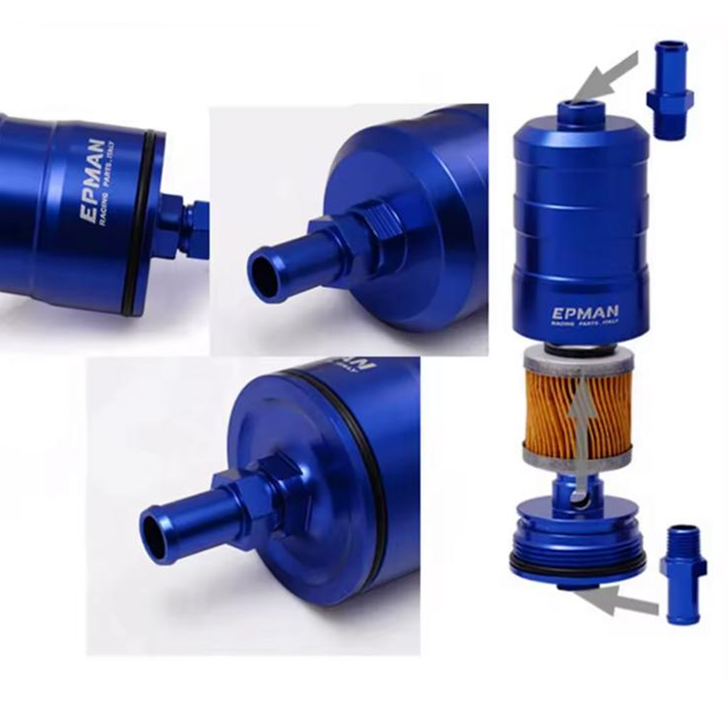 FILTRO DE COMBUSTIBLE DE COMPETICION 10 MICRAS - EPMAN