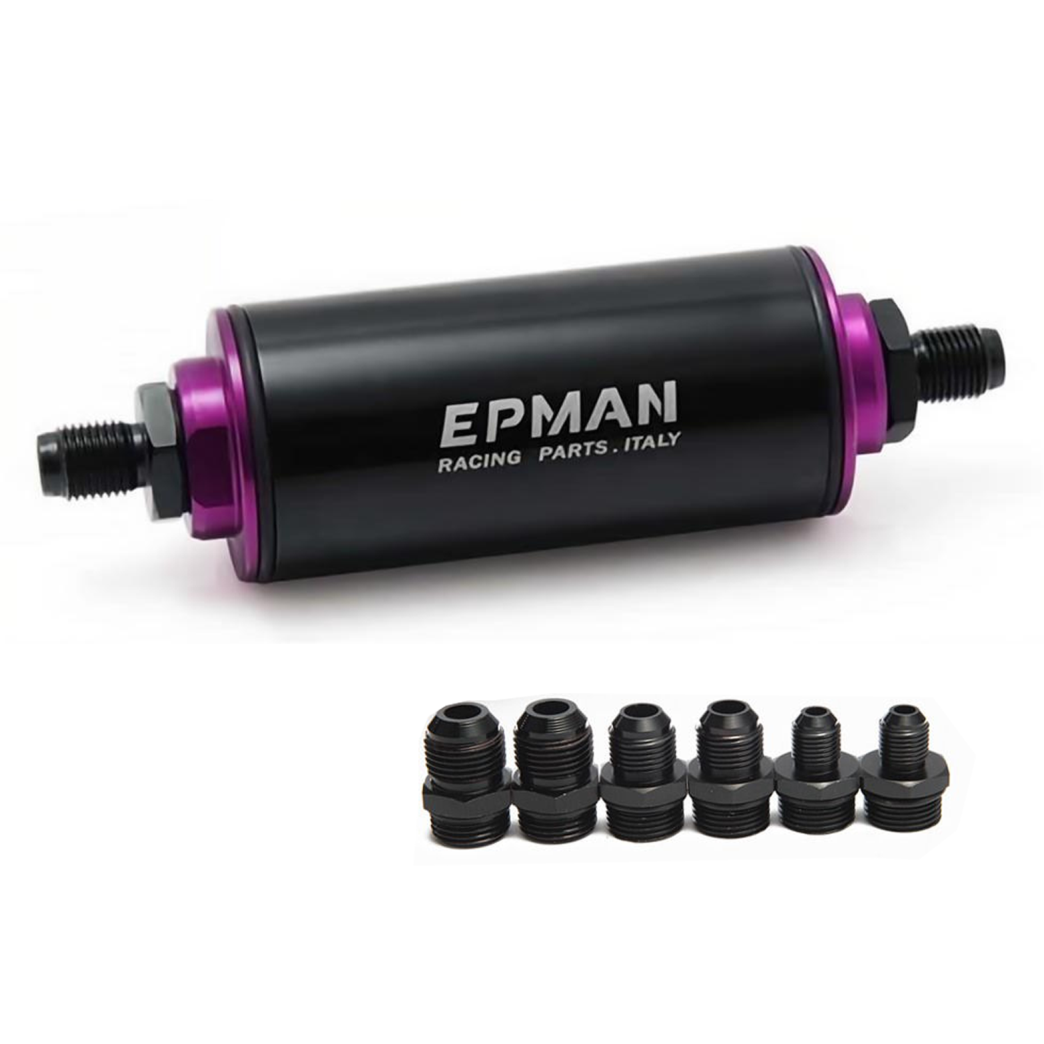 FILTRO DE COMBUSTIBLE EPMAN DE ALTO FLUJO - 100 MICRAS COMPETICIÓN. AN6 AN8 AN10