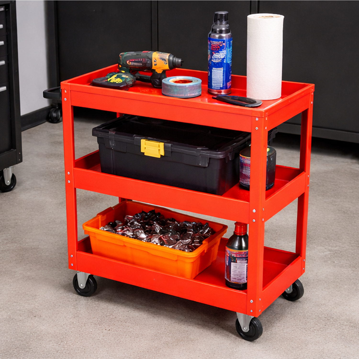 CARO GABINETE METÁLICO PARA HERRAMIENTAS 3 BANDEJAS