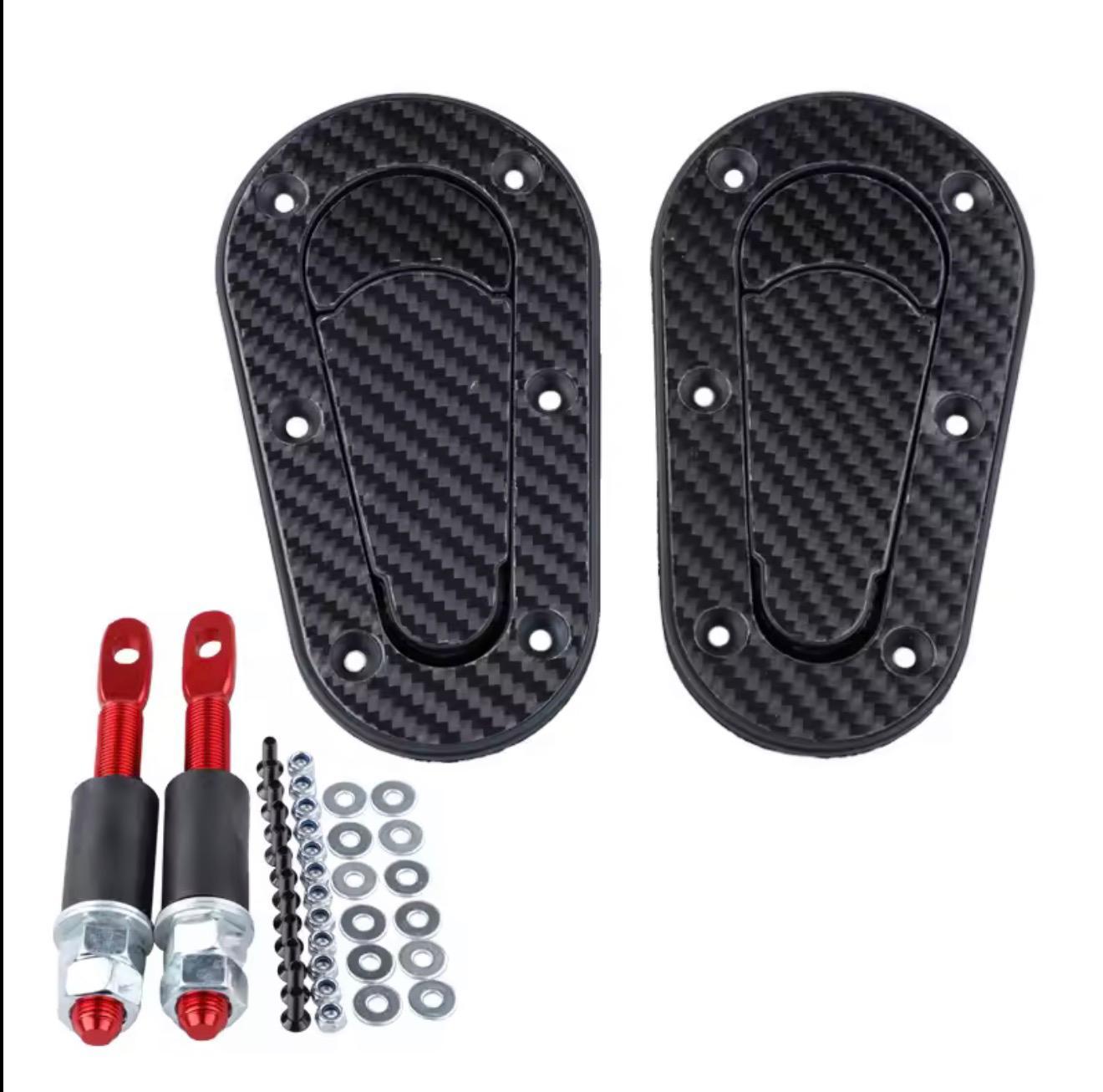 TRABACAPOT DEPORTIVO CON Y SIN TRANCA - NEGRO / SIMIL FIBRA DE CARBONO