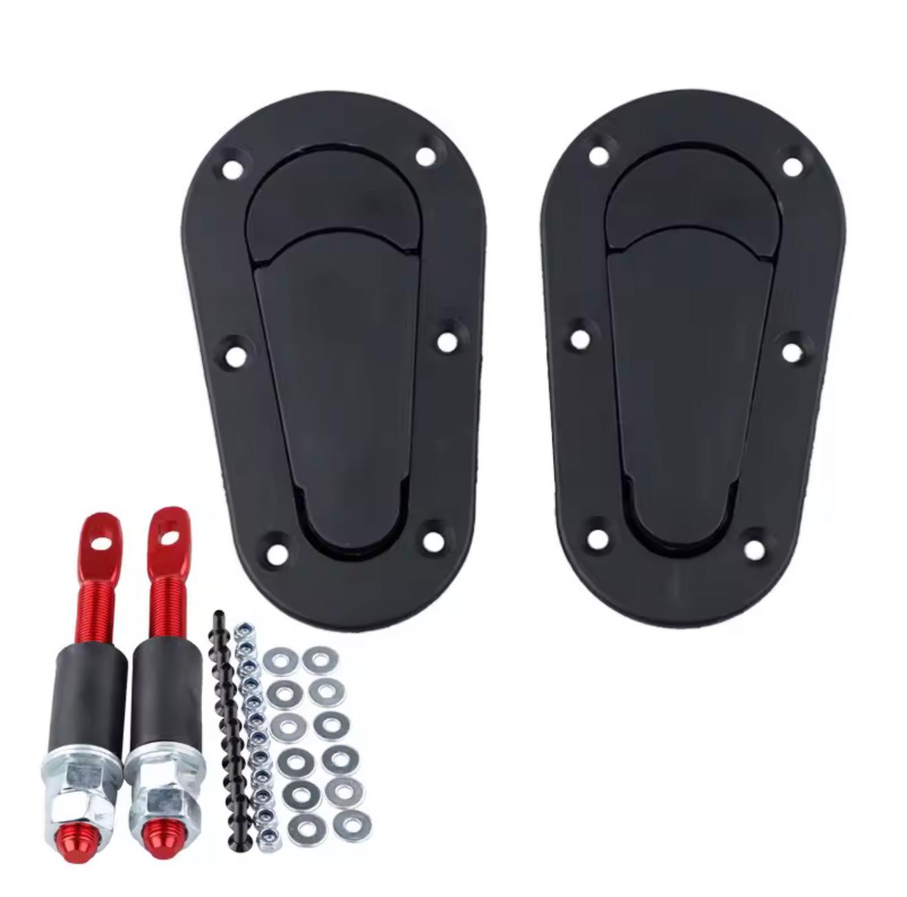 TRABACAPOT DEPORTIVO CON Y SIN TRANCA - NEGRO / SIMIL FIBRA DE CARBONO