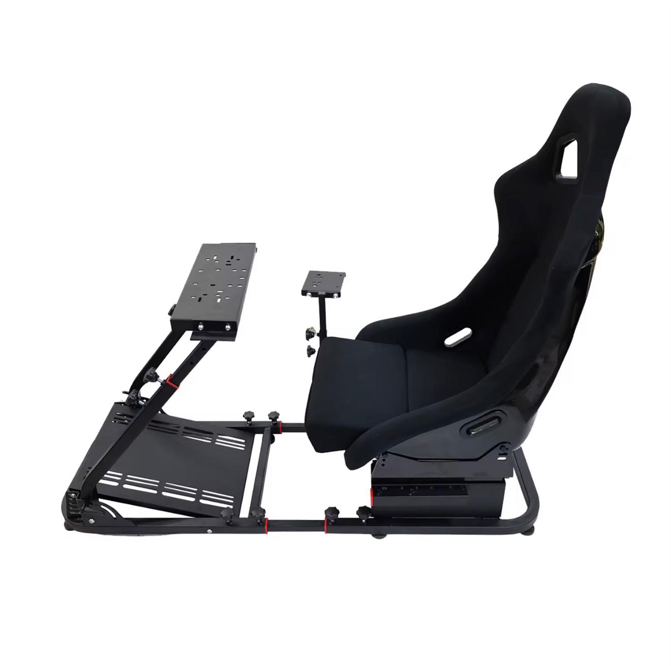 Simulador De Carreras Sport Cockpit - Estructura + Butaca Fija Racing